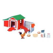 Kit Fazendinha Galinheiro Com Trator Burago Foto mini 1