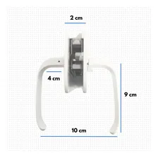 Kit Fechadura 1520ta E Contra Fechadura 1504ta Porta Vidro Cor Branca Foto mini  3