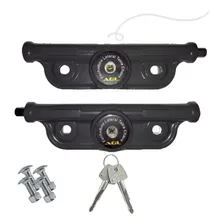 Kit Fechadura Branca Tetra Chave Trava Lateral Porta Enrolar Foto mini  2