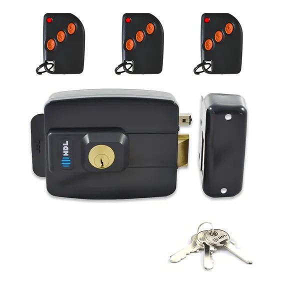Kit Fechadura Elétrica Hdl C90 Abre P/ Fora Controle Remoto Foto 1
