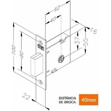 Kit Fechadura Stam 800t Rolete Pivotante 2 Travas Tetra Inox Foto mini  3