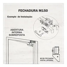 Kit Fechadura Trava Magnética M150 Com Botoeira Foto mini 3