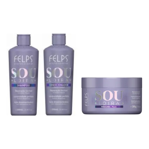 Kit Felps Profissional Sou Loira 3 Produtos Foto 1