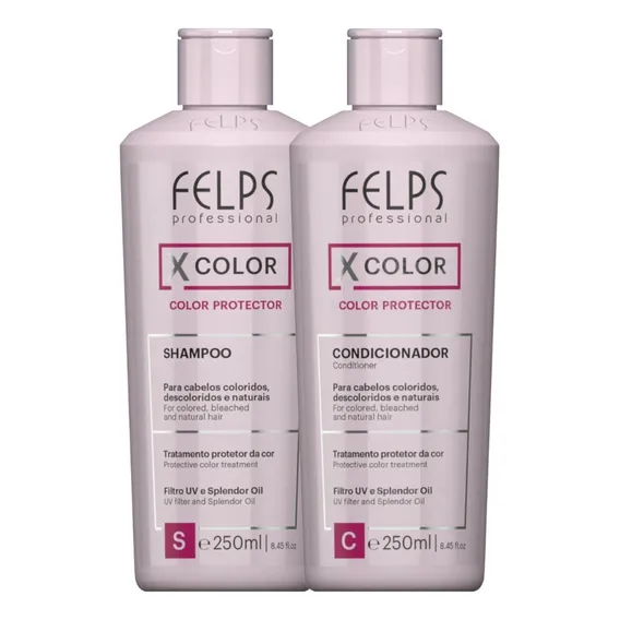 Kit Felps Profissional Xcolor Shampoo + Condicionador 250ml Foto 1
