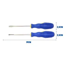 Kit Ferramenta Alicate, Estilete ,chave, Philips Fenda Cor Azul Foto mini 4