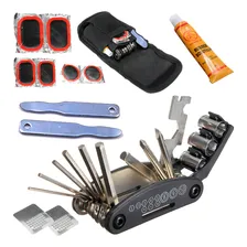 Kit Ferramenta Bicicleta Chaves Bike Remendo Reparo Foto mini 1
