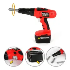 Kit Ferramenta Infantil Brinquedo Furadeira Parafusadeira Foto  mini 1