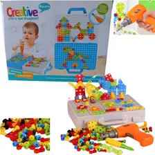 Kit Ferramenta Infantil Parafusadeira Brinquedo De Montar Foto mini 1