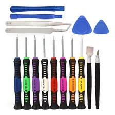 Kit Ferramentas 16 Chaves Para Abrir Celular iPhone Motorola Foto mini  2