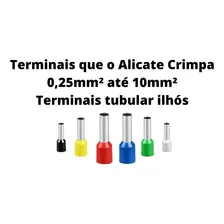 Kit Ferramentas Alicate Crimpa Prensa Terminais Ilhos E Pino Foto mini 4