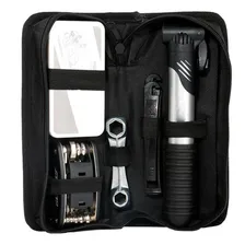 Kit Ferramentas Bicicleta Bomba Ar Reparo Bolsa Preto Foto mini 4