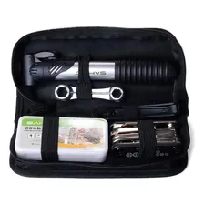 Kit Ferramentas Bike Chaves Remendo Reparo Pneu Bolsa Quadro Foto mini 1