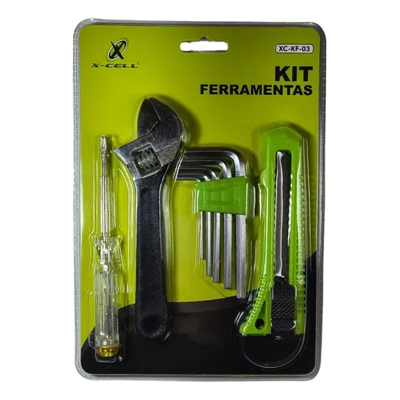 Kit Ferramentas Chave Inglesa + Teste De Tensão X-cell Foto 1