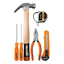 Kit Ferramentas Chaves Martelo Alicate Trena Estilete Sparta Foto  mini 1