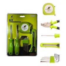 Kit Ferramentas Chaves,alicate,estilete E Fita Métrica 2m Foto mini 1