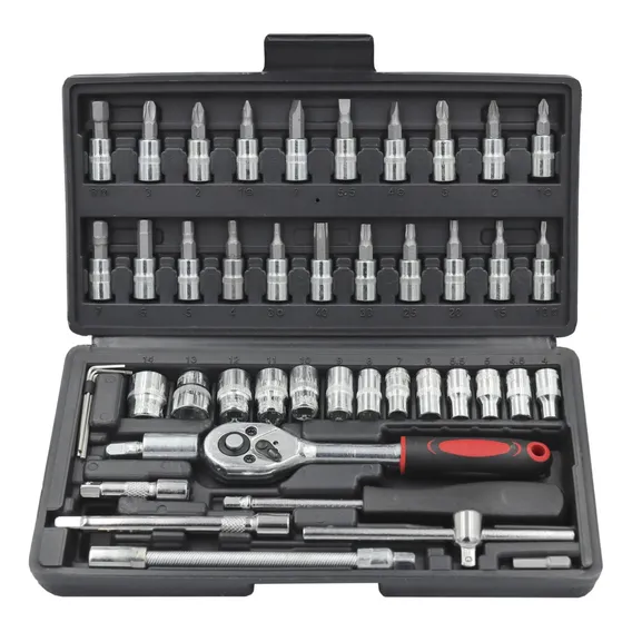 Kit Ferramentas Com 46 Peças E Maleta Gadan Cor Prateado Foto 1