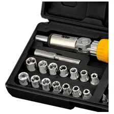 Kit Ferramentas De Bits Fenda E Soquetes 41 Peças Titanium Foto mini  2