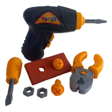 Kit Ferramentas Infantil Brinquedo C/ Furadeira + 10 Pçs Foto mini 1