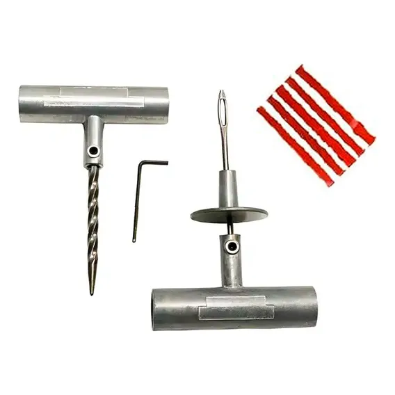 Kit Ferramentas Reparo Pneu Escareador + Aplicador Remendo Foto 1