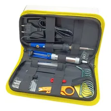 Kit Ferro Solda Tubete Estanho C/ Resina Sugador Solda 127v Foto mini  3