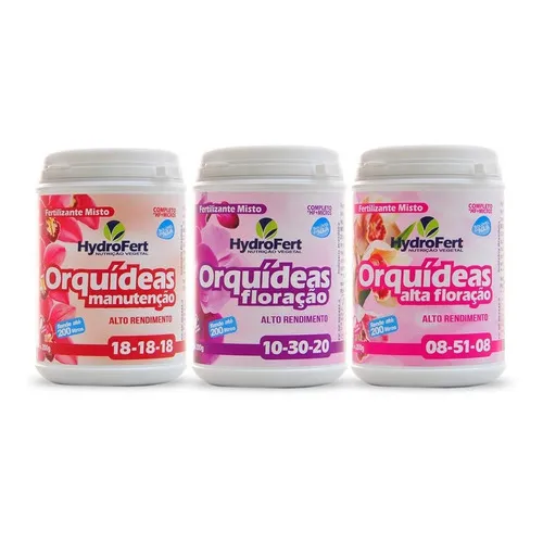 Kit Fertilizantes P/ OrquÃdeas - Hydrofert - Alto Rendimento Foto 1