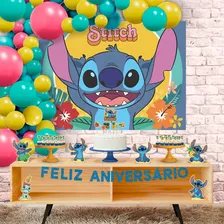 Kit Festa Completa 39pçs Em Eva Stitch Decoração Aniversário Foto mini 1