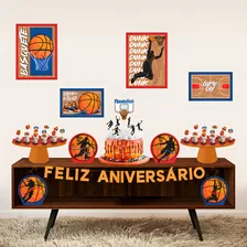 Kit Festa Decoração Basquete Festa Aniversário 40 Itens Foto mini 1