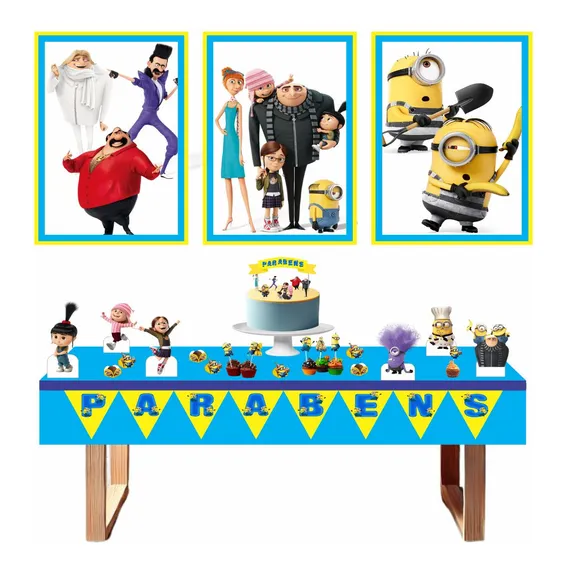 Kit Festa Fácil Decoração Prática - meu Malvado Favorito Foto 1