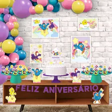 Kit Festa Fácil Galinha Pintadinha Rosa Decoração Festa Foto mini 1