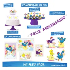 Kit Festa Fácil Galinha Pintadinha Rosa Decoração Festa Foto mini 3