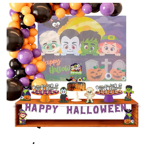Kit Festa Fácil Halloween - Decoração De Dia Das Bruxas Foto 1