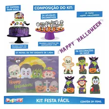 Kit Festa Fácil Halloween - Decoração De Dia Das Bruxas Foto mini  2