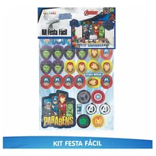 Kit Festa Fácil Herois Os Vingadores Marvel Decoração Foto mini 3