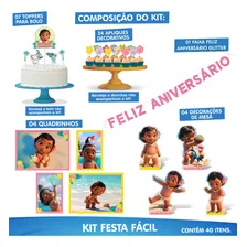 Kit Festa Facil Moana Baby Decoração Festa Infantil Foto mini 2