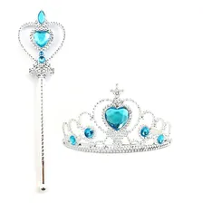 Kit Festa Princesa Acessórios Disney Cinderela Varinha Coroa Cor Azul Foto mini 4