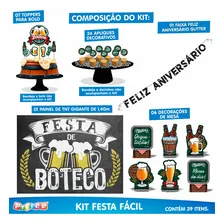 Kit Festa Pronta Decoração Festa De Boteco - 39 Unid Foto mini  3