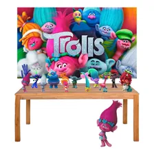 Kit Festa Trolls Display + Painel 150x100cm Foto  mini 1