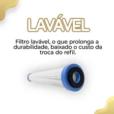 Kit Filtro Carcaça Big Blue 20'' X 4 1/2 Chave + Plissado Cor Azul Foto mini 4