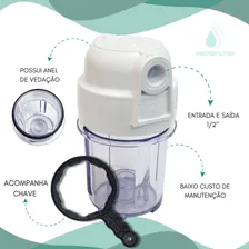 Kit Filtro + Refil Carbon Block 5 P/ Chuveiro Foto mini  2
