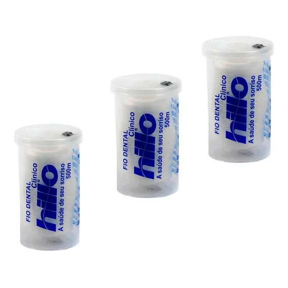 Kit Fio Dental 500m C/3 - Hillo Foto 1