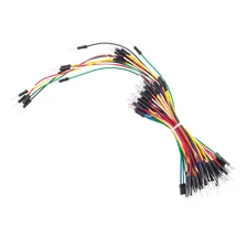 Kit Fio Jumper Protoboard Macho Macho 65x Arduino Pic Foto mini 1