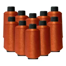 Kit Fio Overloque 500g - 10 Cones Colorido Cor Cobre Foto mini 1