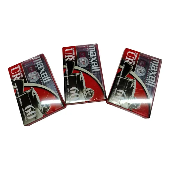 Kit Fita Cassete K-7 Maxell Ur60 Audio Cassete C/3 Fitas Foto 1