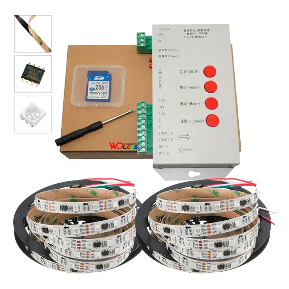 Kit Fita Led 2811 Endereçavel 10 Metros +controladora T1000s Foto 1