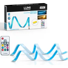 Kit Fita Led Farol Tunning Drl + Seta Sequencial 45cm Cor Da Luz 6000k Branca E 3000k Quente 12v Foto  mini 1