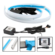 Kit Fita Led Farol Tunning Drl + Seta Sequencial 45cm Cor Da Luz 6000k Branca E 3000k Quente 12v Foto mini  2