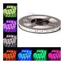 Kit Fita Led Rgb 5050 5mt + Fonte Parede + Controle Remoto Foto mini  2