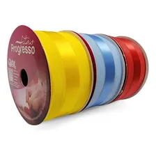 Kit Fita Voal Cetim Vce N9 38mm Progresso 10m - 5 Unidades Cor Rosa Foto mini 1