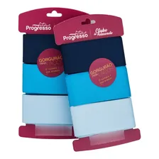 Kit Fitas De Gorgurão Laço Kgl001 38mm Azul Cores 9 Metros Foto mini 3