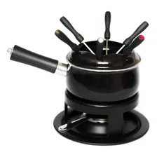 Kit Fondue Preto Jogo Com 12 Peças Conjunto Esmaltado Foto mini  2